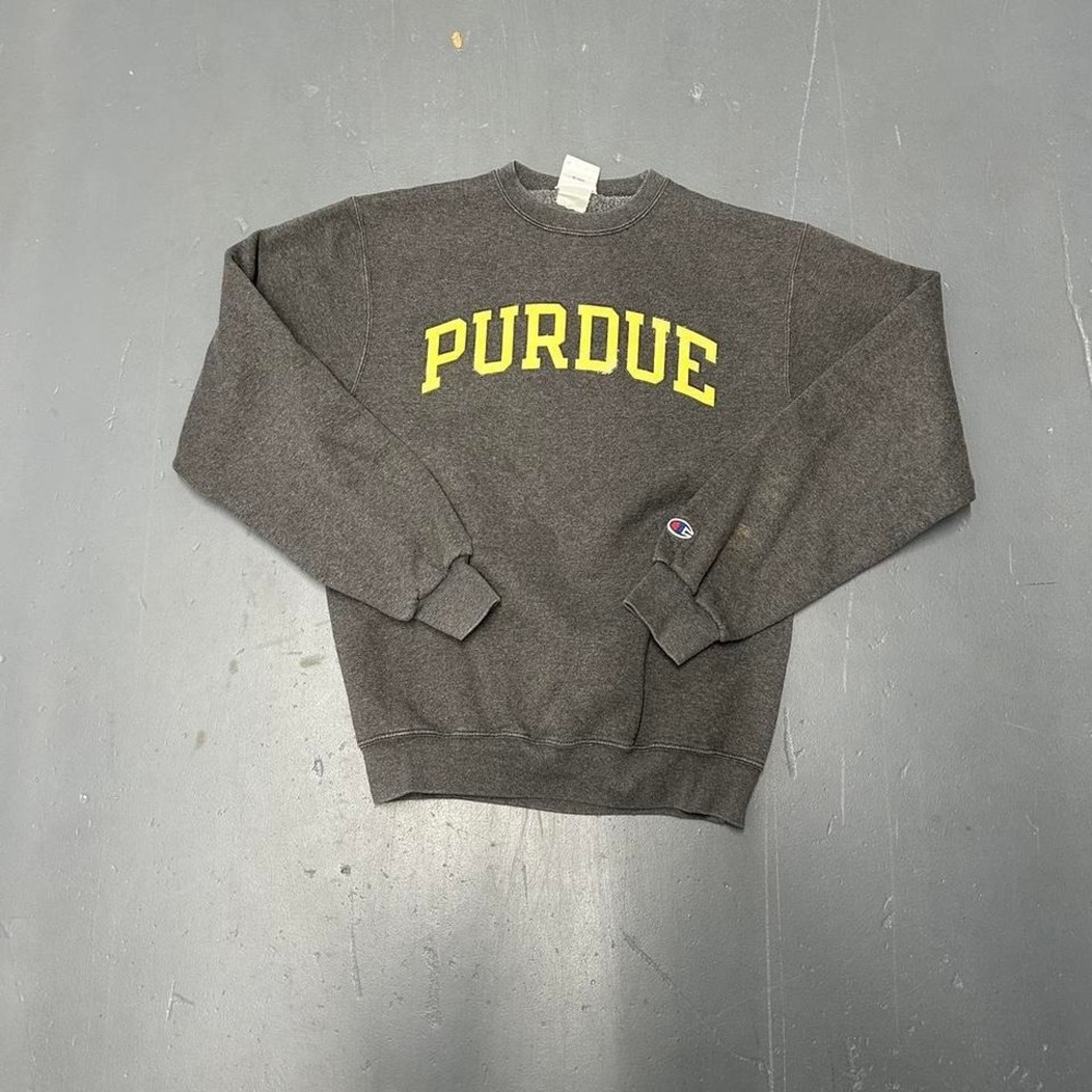 Vintage y2k Purdue university champion spellout graphic essential crewneck
